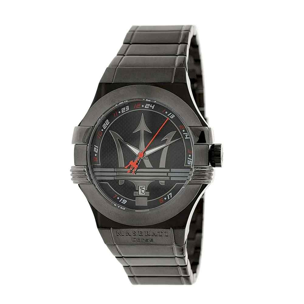 Maserati Potenza R8853108003 Black Dial Black Strap Men's Watch