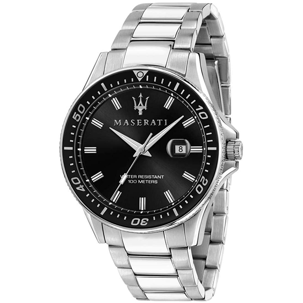 Maserati Sfida Men's Silver-Tone Stainless Steel Quartz Watch R8853140002