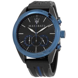 Maserati Traguardo Chronograph Men's Watch - Black/Blue (R8871612006)