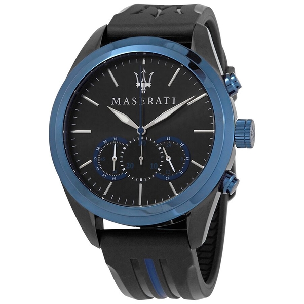 Maserati Traguardo Chronograph Men's Watch - Black/Blue (R8871612006)