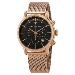 Maserati Epoca Men's Chronograph Watch - Rose Gold & Black (R8873618005)