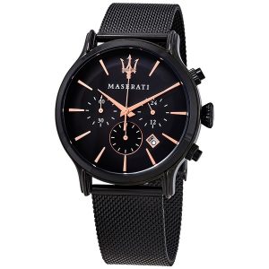 Maserati Epoca Men's Chronograph Watch - Black Stainless Steel (R8873618006)