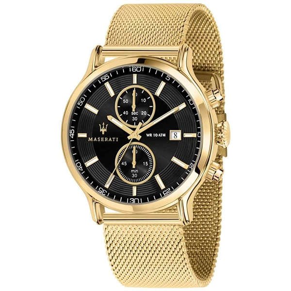 Maserati Epoca Men's Gold-Tone Mesh Watch R8873618007 (42mm)