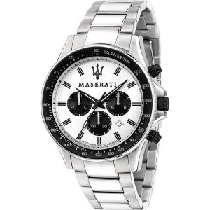 Maserati Sfida Chronograph White Dial Men's Watch