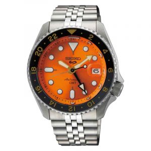 Seiko 5 Sports ‘Mikan Orange’ GMT SKX Re-Interpretation Men's Watch