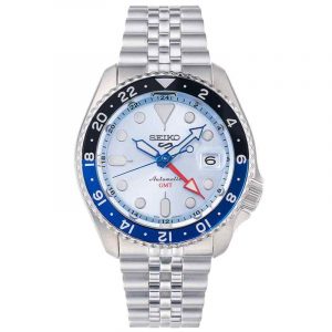 Seiko 5 Sports Automatic GMT Asia Exclusive Limited Ice Blue SSK029 SSK029K1 Watch