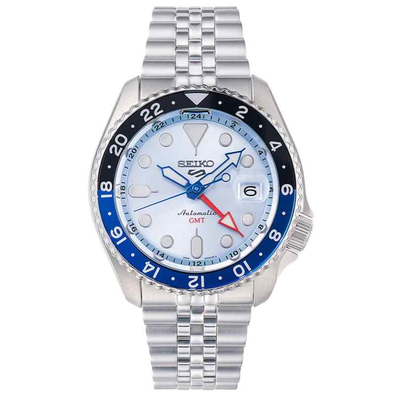 Seiko 5 Sports Automatic GMT Asia Exclusive Limited Ice Blue SSK029 SSK029K1 Watch
