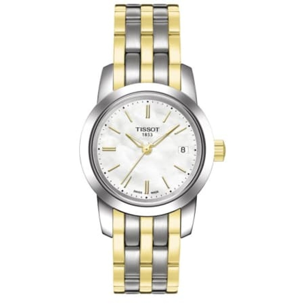 Tissot T-Classic Classic Dream Women's Watch, Two-Tone Stainless Steel, Mother-of-Pearl Dial (T033.210.22.111.00)