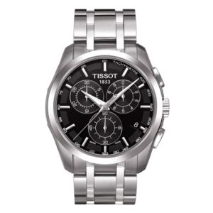 Tissot T-Trend Couturier Men's Watch - Black Dial, Stainless Steel Bracelet (T035.617.11.051.00)