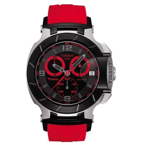 Tissot T-Sport T-Race Chronograph Men's Watch (Black/Red) - 43mm