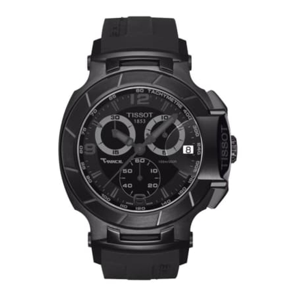 Tissot T-Sport T-Race Men's Black Rubber Strap Chronograph Watch (T048.417.37.057.00)