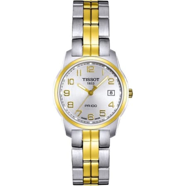 Tissot T-Classic Women's Silver Dial Two-Tone Watch (T049.210.22.032.00)