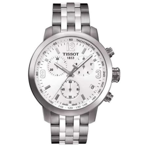 Tissot PRC 200 Chronograph Men's Watch - Silver (T055.417.11.017.00)
