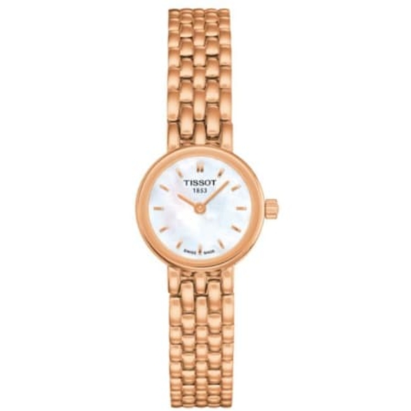 Tissot Lovely Women's Watch - Rose Gold & Mother-of-Pearl Elegance (T058.009.33.111.00)