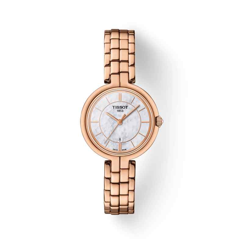 Tissot T-Lady Flamingo Women's Watch, Rose Gold with Mother-of-Pearl Dial (T094.210.33.111.01)