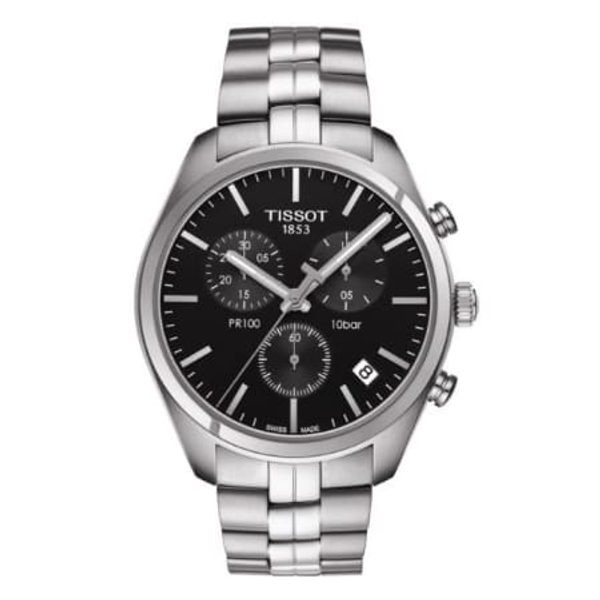 Tissot PR 100 Chronograph Men's Watch - Silver/Black (T101.417.11.051.00)