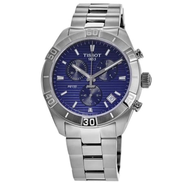 Tissot PR 100 Sport Gent Chronograph Blue Dial Men's Watch (44mm)