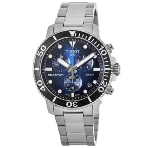 Tissot Seastar 1000 Chronograph Men's Watch - Blue Dial, Stainless Steel Bracelet (T120.417.11.041.01)