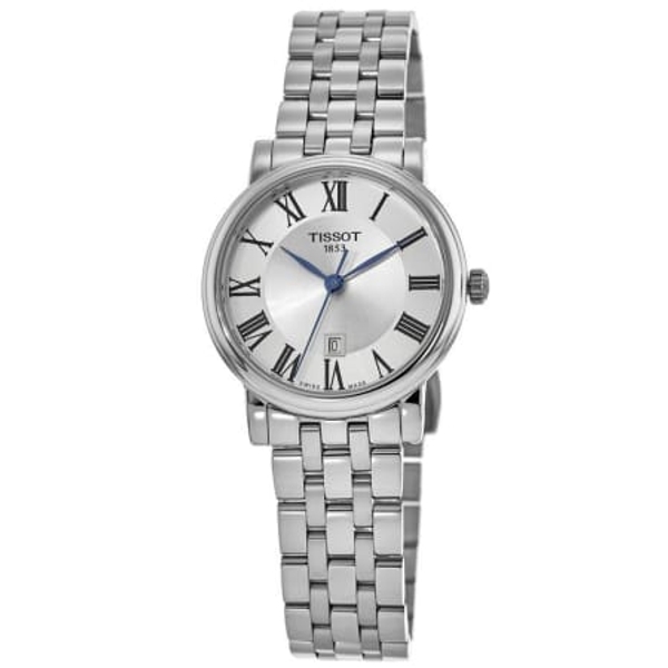 Tissot Carson Women's Silver Dial Stainless Steel Watch (30mm)