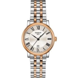 Tissot Carson Premium Two-Tone Women's Watch - Silver Dial (T122.210.22.033.01)