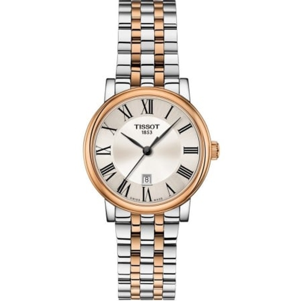 Tissot Carson Premium Two-Tone Women's Watch - Silver Dial (T122.210.22.033.01)