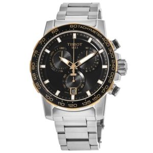Tissot Supersport Chrono Men's Watch - Black Dial, Steel & Gold-Tone, 45.5mm (T125.617.21.051.00)