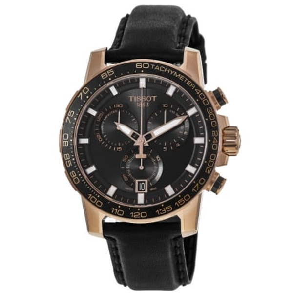 Tissot Supersport Chrono Men's Watch - Black Dial with Rose Gold Accents (T125.617.36.051.00)