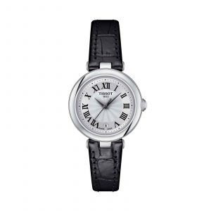Tissot Bellissima Small Lady Watch Silver Dial Black Leather Strap T126.010.16.013.00