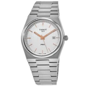 Tissot PRX Quartz 35mm Silver Dial Stainless Steel Unisex Watch
