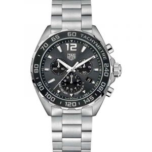 Tag Heuer Formula 1 Chronograph Grey Dial Stainless Steel Bracelet Men's Watch CAZ1011.BA0842