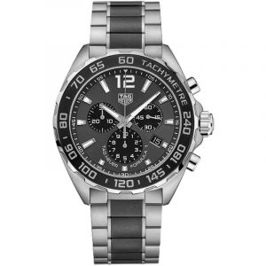 Tag Heuer Formula 1 Chronograph Two-Tone Stainless Steel Ceramic Men's Watch CAZ1011.BA0843