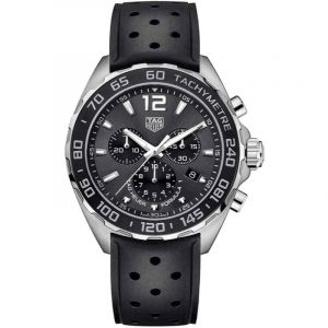 Tag Heuer Formula 1 Chronograph Black Rubber Men's Watch CAZ1011.FT8024