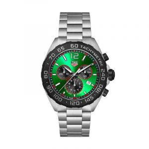 Tag Heuer Formula 1 Quartz Chronograph 200M 43mm Men's Watch Green Dial CAZ101AP.BA0842