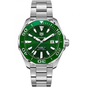 Tag Heuer Aquaracer Calibre 5 43mm Green Dial Men's Watch WAY201S.BA0927