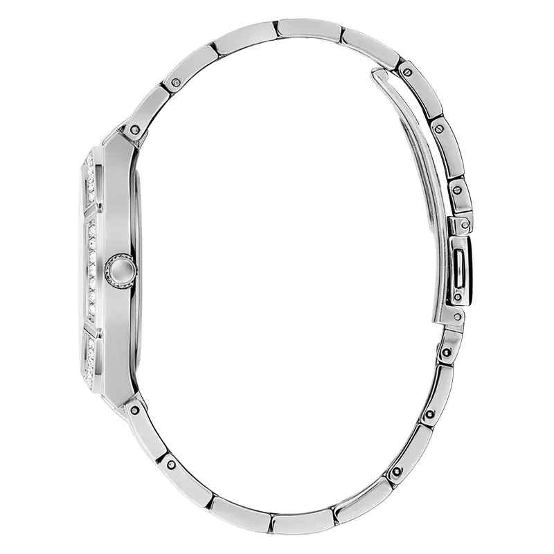 Guess Ladies Cosmo Watch - 36mm Silver Crystal Bezel & Turquoise Dial GW0033L7 - Image 2