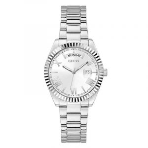 Guess Luna Ladies Watch - 36mm Stainless Steel & Silver Dial GW0308L1