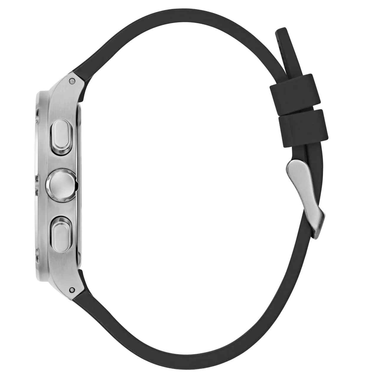 Guess Headline Men's Multifunction Watch - 42mm Black Dial & Black Silicone Strap GW0571G1 - Image 3