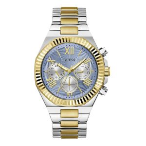 Guess Equity Men's Multifunction Watch - 44mm Two-Tone & Blue Dial GW0703G3