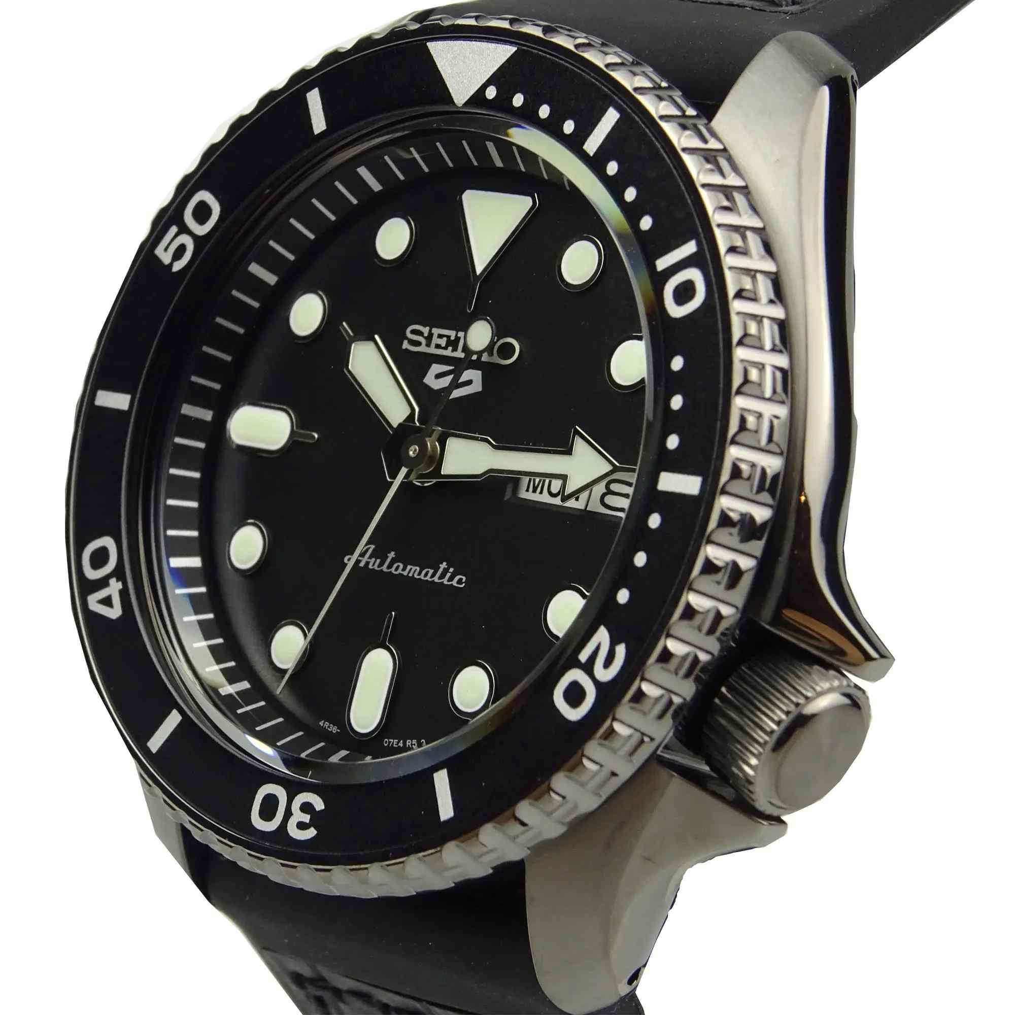 Seiko 5 Sports SRPD65K3 Black Dial Automatic Men's Watch - Image 2