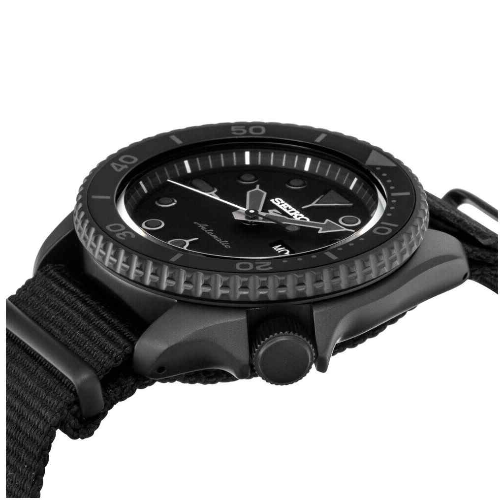 Seiko 5 Sports SRPD79K1 42.5mm Black NATO Nylon Strap Men's Automatic Watch - Image 2