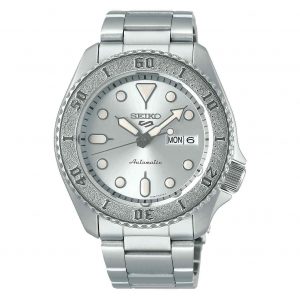 Seiko 5 SRPE71K1 Men's Silver Dial Stainless Steel Automatic Sports Watch