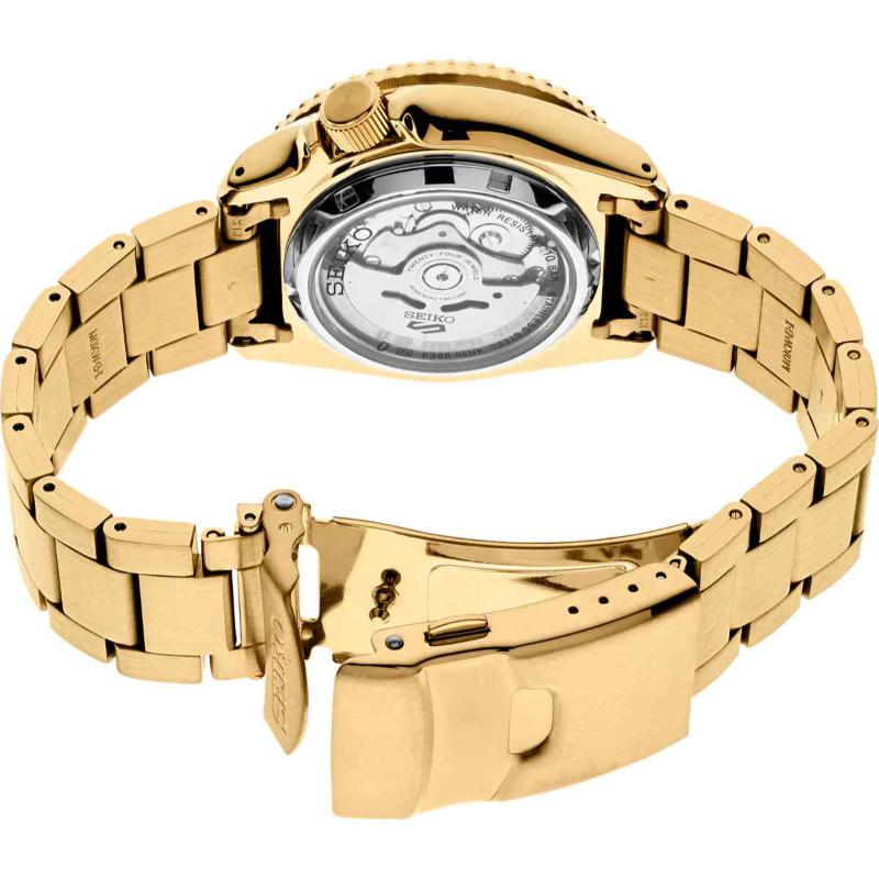 Seiko 5 SRPE74K1 Sports Gold Automatic Street Boy Men's Watch - Image 3