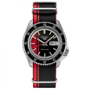 Seiko 5 Sports SRPK71 U.S Special Creation Automatic Day Date Black NATO Nylon Strap Men's Watch