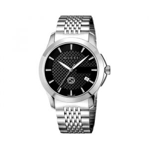 Gucci G-Timeless YA1264106 38mm Black Dial Stainless Steel Men's Watch