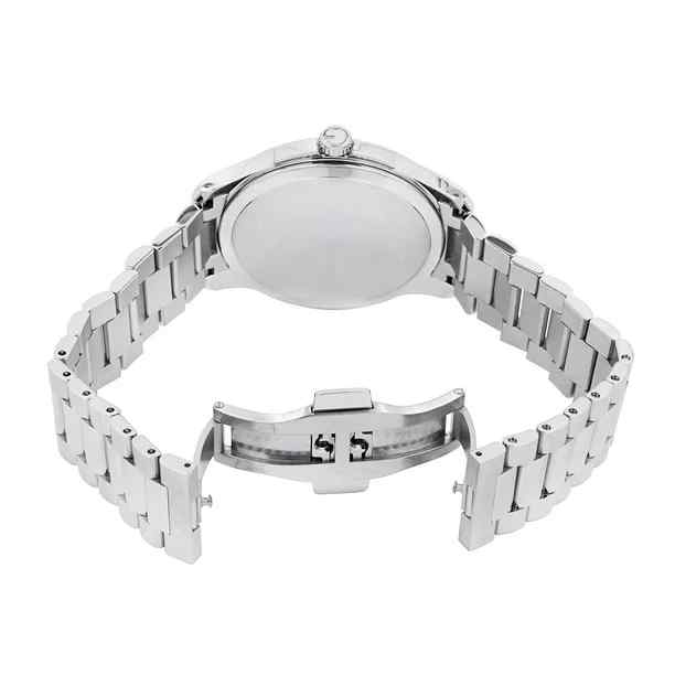 Gucci G-Timeless Unisex Stainless Steel Bracelet Watch - 38mm Black Diamond Dial YA126456 - Image 3