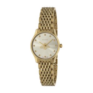 Gucci G-Timeless Ladies Gold PVD Bee Watch - 29mm Gold Dial & Milanese Bracelet YA1265021