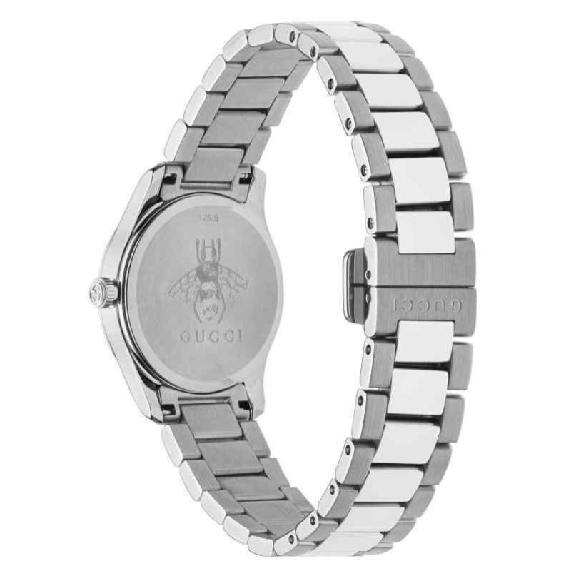 Gucci G-Timeless Ladies Silver Cat Head Watch - 29mm Stainless Steel Bracelet YA126595 - Image 3