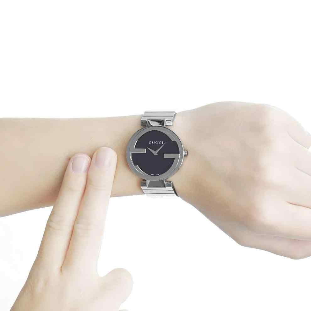 Gucci Dive Men's Swiss Quartz Watch - 40mm Black Dial & Green/Red Web Strap YA136206 - Image 3