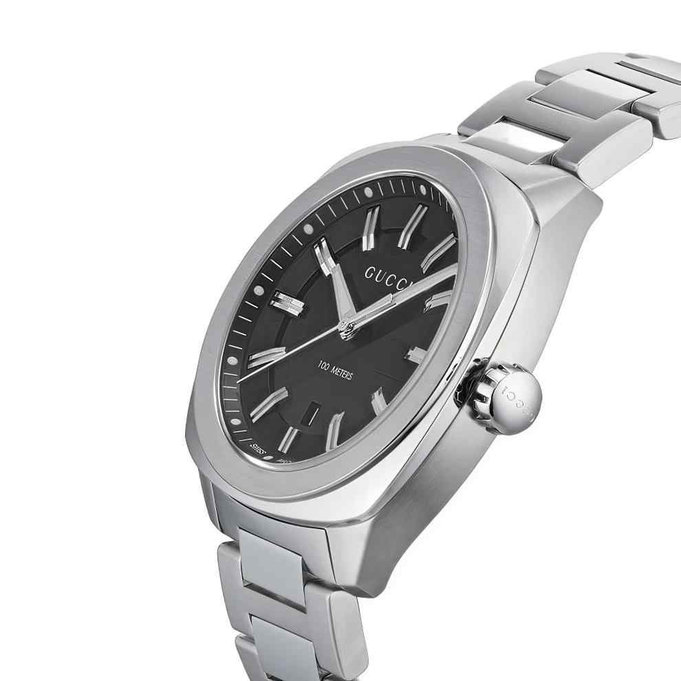 Gucci I-Gucci Unisex Stainless Steel Bracelet Watch - 42mm Grey Dial YA142301 - Image 3