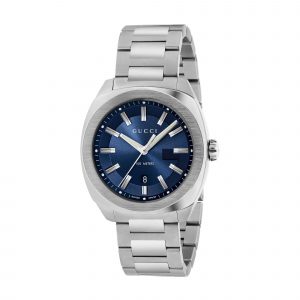 Gucci I-Gucci Unisex Stainless Steel Bracelet Watch - 42mm Blue Dial YA142303